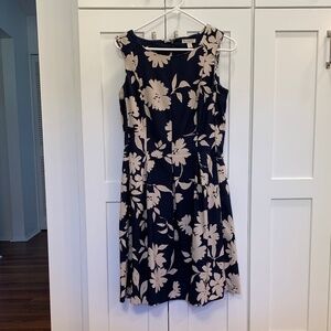 Dress Barn sleeveless A-line dress in dark navy - size 8